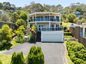 Bygningen som feriehuset ligger i