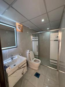 Et badeværelse på Rum star destit