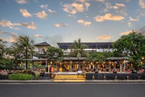 Bygningen som resortet ligger i