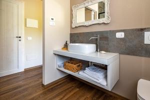 Koupelna v ubytování Locanda Vecchio Mulino