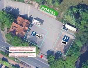 una mappa di una strada con una casa e un parcheggio di Roatel Bremen A281 my-roatel-com a Brema Altre 7 foto