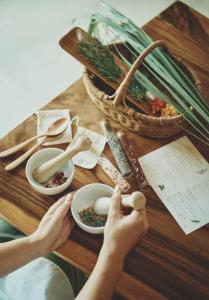 Jídlo v vily nebo okolí + 40 fotografií