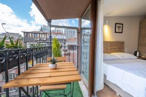 Balkón nebo terasa v ubytování Gold plus apartment