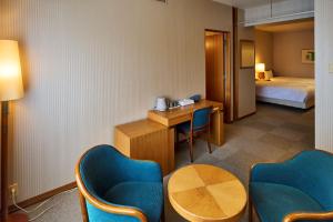 Postel nebo postele na pokoji v ubytování Court Hotel Fukuoka Tenjin + 103 fotografií