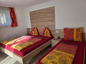 Postel nebo postele na pokoji v ubytování Ferienhaus Sporer