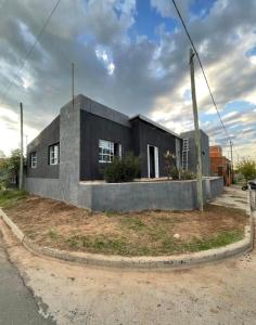 Bygningen som feriehuset ligger i