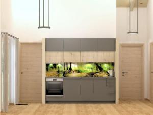 Kuchyň nebo kuchyňský kout v ubytování Ferienhaus Dresselbach - Wohnung 05 "Dresselbachblick" in Schluchsee für 6 Personen