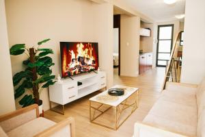 TV a/nebo společenská místnost v ubytování Eli Eli Luxury Suites