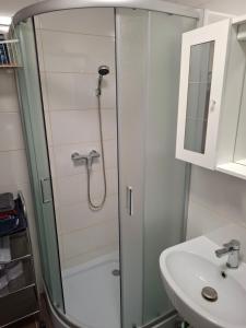 Et badeværelse på Apartma Dividenda + 5 billeder