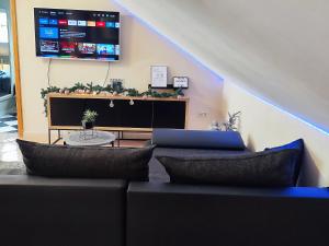 Et tv og/eller underholdning på Apartmani Sunset