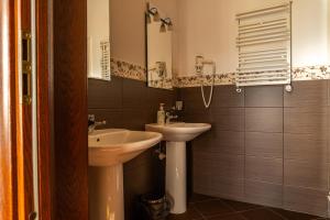 Koupelna v ubytování Zamek Przecław