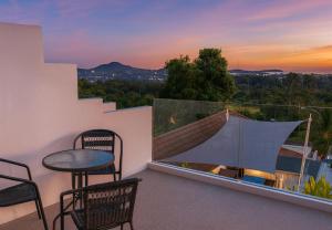 En generel udsigt til bjerge eller udsigt til bjerge taget fra lejligheden