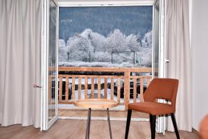 Balkón nebo terasa v ubytování Katschbergstub'n