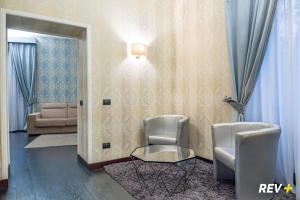 Et opholdsområde på Via Veneto Suites