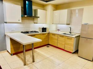 Kuchyň nebo kuchyňský kout v ubytování She's living apartment in Islamabad