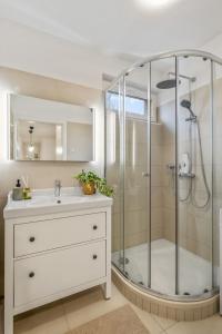 Et badeværelse på Apartment Botanika 2