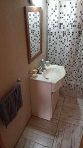 Et badeværelse på Cabañas Sacha Huasi