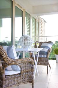 Balkón nebo terasa v ubytování Biały Apartament Hampton w Playa Baltis