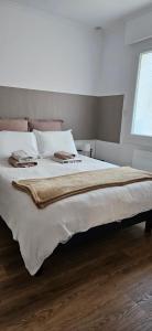 Postel nebo postele na pokoji v ubytování gite Ti Benèze