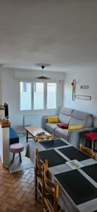 Posezení v ubytování gite Ti Benèze