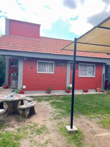 Bygningen som feriehuset ligger i