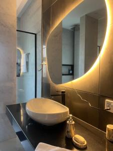 Koupelna v ubytování The Lake View Farm