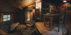 Khu vực ghế ngồi tại Chalet en Ardennes