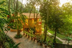a house with a lot of plants in front of it at Don Pascual - Hotel & Gastronomia in Rio de Janeiro