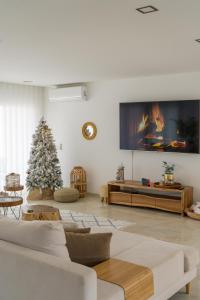 Posezení v ubytování Beach Villa with ocean view