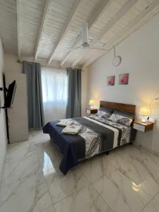 een slaapkamer met een groot bed in een kamer bij Artin House Mendoza in Ciudad Lujan de Cuyo