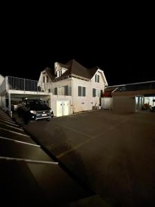 Bygningen som feriehuset ligger i