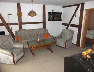 Istumisnurk majutusasutuses Wohnung in Ulrichshusen