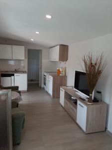 Køkken eller tekøkken på Ferienwohnung in Röbel Müritz