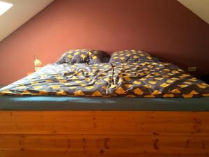 En eller flere senge i et værelse på Ferienhaus zwischen den Seen