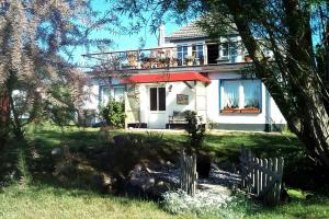 En have udenfor Ferienwohnung Land Fleesensee