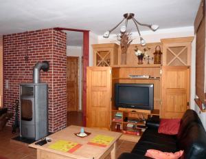 Kuchyň nebo kuchyňský kout v ubytování Ferienhaus zwischen den Seen