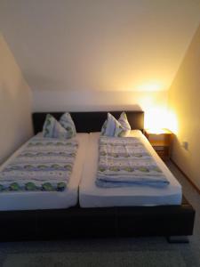 Postel nebo postele na pokoji v ubytování Ferienhaus im Spreewald + 14 fotografií