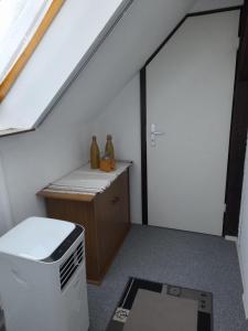 Kuchyň nebo kuchyňský kout v ubytování Ferienhaus im Spreewald