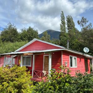 En generel udsigt til bjerge eller udsigt til bjerge taget fra feriehuset