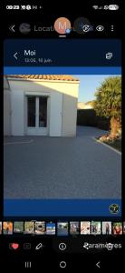 een screenshot van een homepage van een huis bij Chambre chez habitant in Saujon