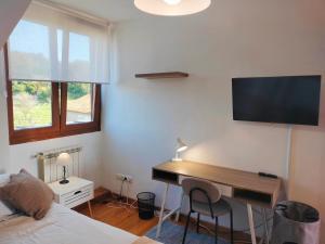 TV/trung tâm giải trí tại La Casuca del Pas - dúplex con terrazas y vistas