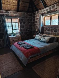 Postel nebo postele na pokoji v ubytování A Farm Experience at Shoulder Mountain Products