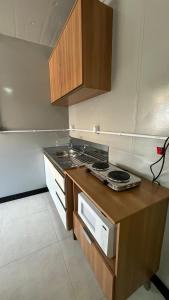 Køkken eller tekøkken på Casa container