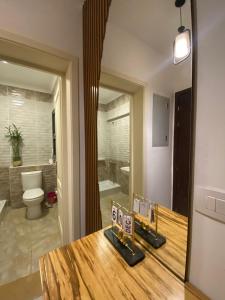 Koupelna v ubytování loved modern home