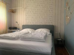 Giường trong phòng chung tại Ferienwohnung-Franzmann