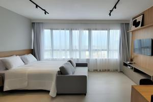 TV a/nebo společenská místnost v ubytování Hype 017