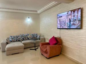 Posezení v ubytování Prestigia Luxury Apartments Fes