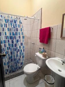 Phòng tắm tại Casa Vásquez