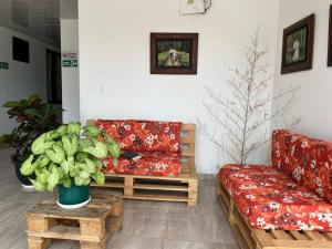 Posezení v ubytování Hotel La Realeza