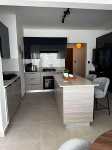 Kuchyň nebo kuchyňský kout v ubytování Luxury 2BR Suite Private En Suite Bath